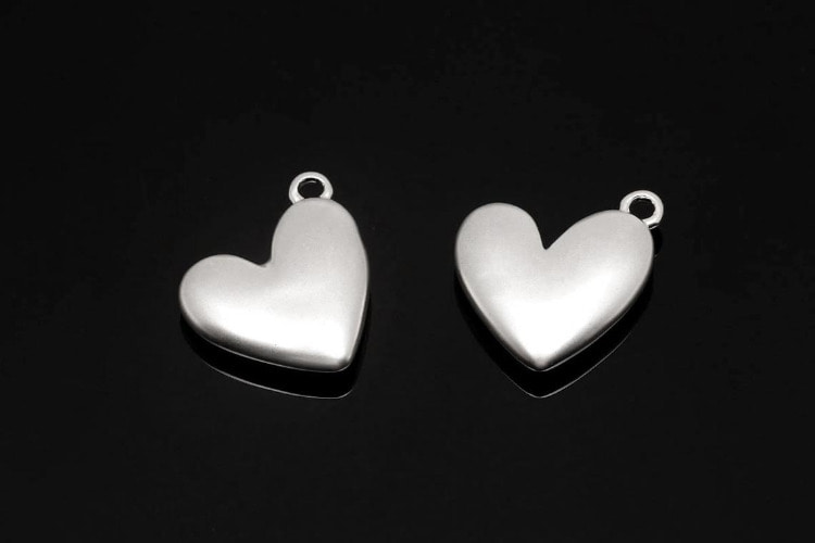 [W] H819-Matt Rhodium Plated-(20pcs)-Heart Charms-Medallion Necklace Charm-Wholesale Charms, [PRODUCT_SEARCH_KEYWORD], JEWELFINGER-INBEAD, [CURRENT_CATE_NAME]