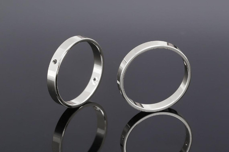 E986-Ternary Alloy Plated-(4pcs)-20mm 2 Hole Round  Ring-Closed Ring-Wholesale Charms, [PRODUCT_SEARCH_KEYWORD], JEWELFINGER-INBEAD, [CURRENT_CATE_NAME]