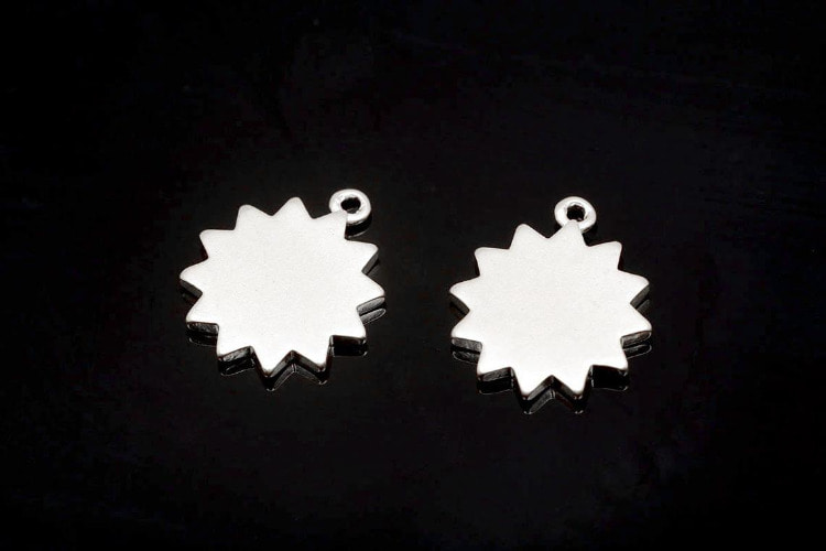 [W] S402-Matt Rhodium Plated-(20 pcs)-Tiny Sun Charms-Wholesale Charms, [PRODUCT_SEARCH_KEYWORD], JEWELFINGER-INBEAD, [CURRENT_CATE_NAME]