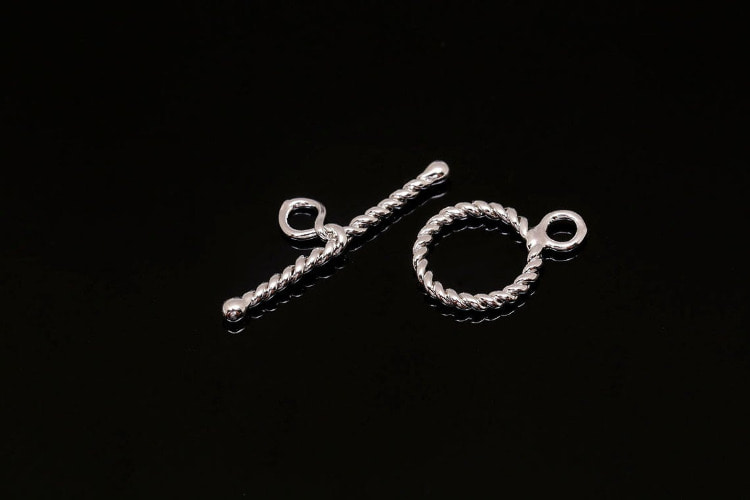 H1105-Rhodium Plated-Toggle Bar Clasp (2set), [PRODUCT_SEARCH_KEYWORD], JEWELFINGER-INBEAD, [CURRENT_CATE_NAME]