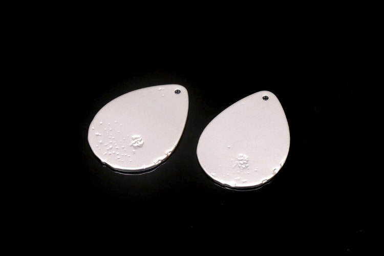 F22-Matt Rhodium Plated-(2pcs)-Drop Charm-Drop Pendant-Necklace Earrings Making Supply-Wholesale Charms, [PRODUCT_SEARCH_KEYWORD], JEWELFINGER-INBEAD, [CURRENT_CATE_NAME]