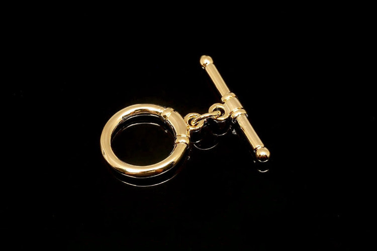 TG007-Gold Plated-Brass Toggle Bar Clasp (2pcs), [PRODUCT_SEARCH_KEYWORD], JEWELFINGER-INBEAD, [CURRENT_CATE_NAME]