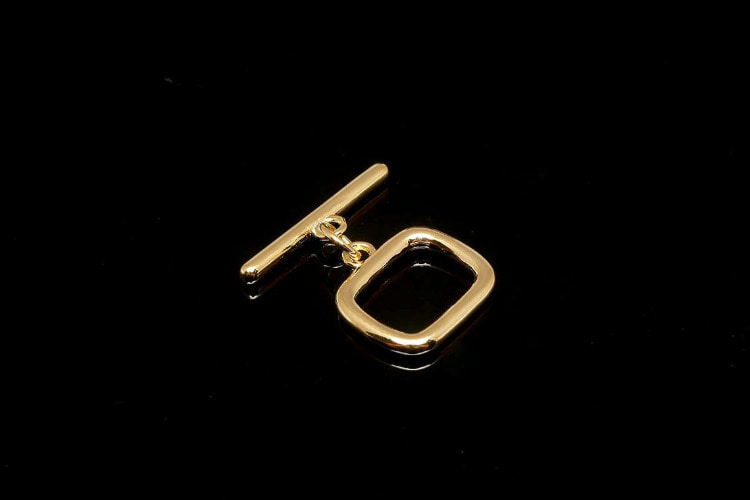 TG006-Gold Plated-Brass Toggle Bar Clasp (2pcs), [PRODUCT_SEARCH_KEYWORD], JEWELFINGER-INBEAD, [CURRENT_CATE_NAME]