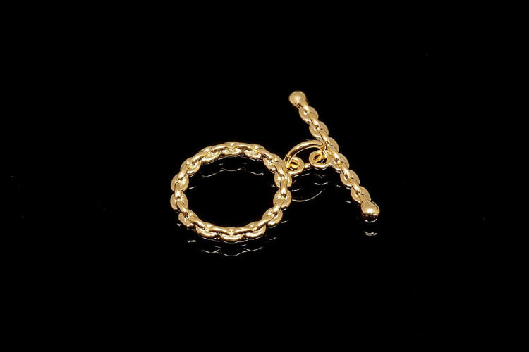 [W] TG001-Gold Plated-Brass Toggle Bar Clasp (20pcs), [PRODUCT_SEARCH_KEYWORD], JEWELFINGER-INBEAD, [CURRENT_CATE_NAME]