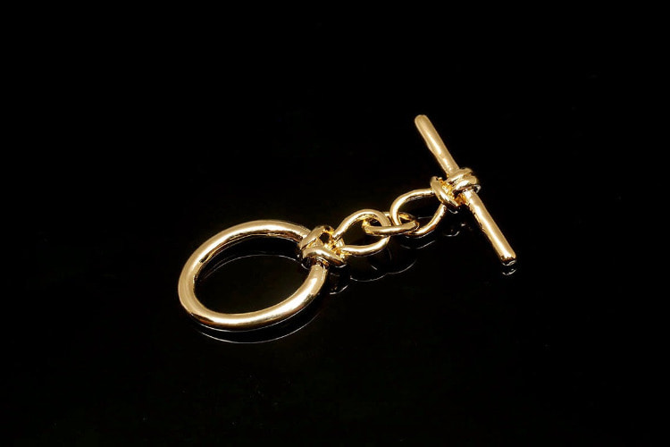 TG005-Gold Plated-Brass Toggle Bar Clasp (2pcs), [PRODUCT_SEARCH_KEYWORD], JEWELFINGER-INBEAD, [CURRENT_CATE_NAME]