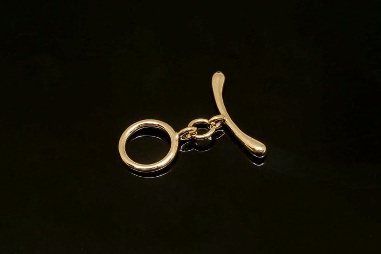 TG004-Gold Plated-Brass Toggle Bar Clasp (2pcs), [PRODUCT_SEARCH_KEYWORD], JEWELFINGER-INBEAD, [CURRENT_CATE_NAME]