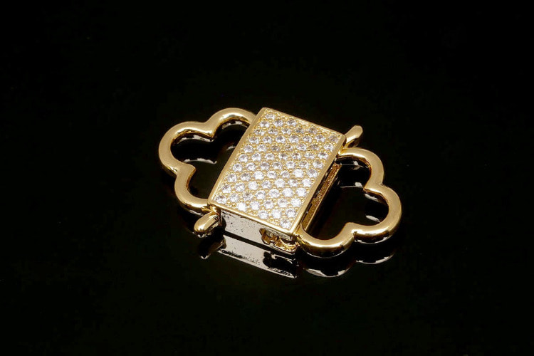TG012-Gold Plated-Cubic Padlock Clasps (1piece), [PRODUCT_SEARCH_KEYWORD], JEWELFINGER-INBEAD, [CURRENT_CATE_NAME]