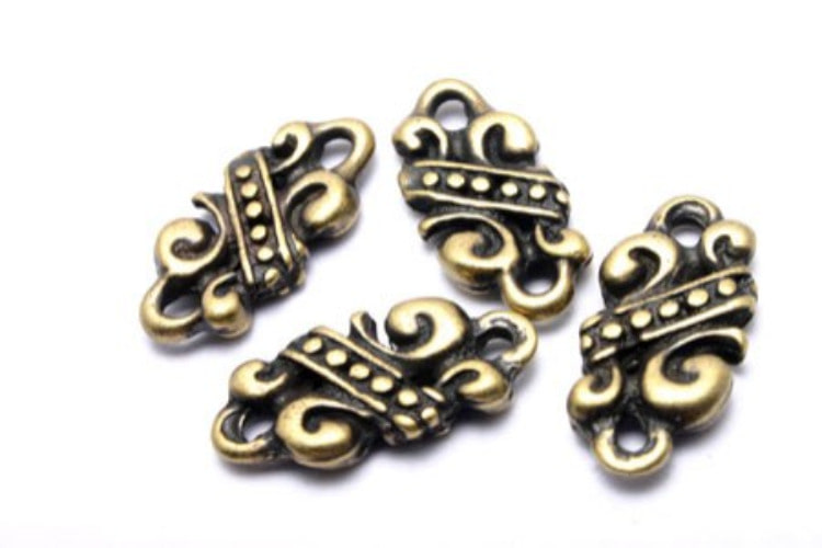 B318-Antiqued Brass-(4pcs)-Wholesale Connectors, [PRODUCT_SEARCH_KEYWORD], JEWELFINGER-INBEAD, [CURRENT_CATE_NAME]