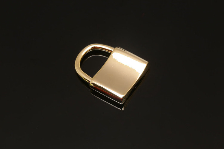 [W] CH4001-Gold Plated-(20pcs)-Padlock Charm-Lock Pendant-Wholesale Charms, [PRODUCT_SEARCH_KEYWORD], JEWELFINGER-INBEAD, [CURRENT_CATE_NAME]