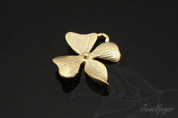 M501-Matt Gold Plated-(2pcs)-Flower Connector-Flower Pendant-Wholesale Connectors, [PRODUCT_SEARCH_KEYWORD], JEWELFINGER-INBEAD, [CURRENT_CATE_NAME]