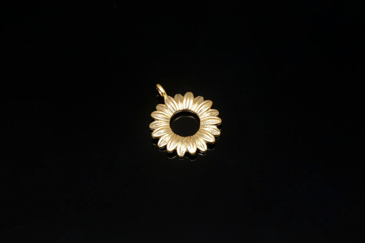 [W] F114-Matt Gold Plated-(20pcs)-12mm Dainty Flower Charms-Necklace Earrings Making Supply-Wholesale Charms, [PRODUCT_SEARCH_KEYWORD], JEWELFINGER-INBEAD, [CURRENT_CATE_NAME]