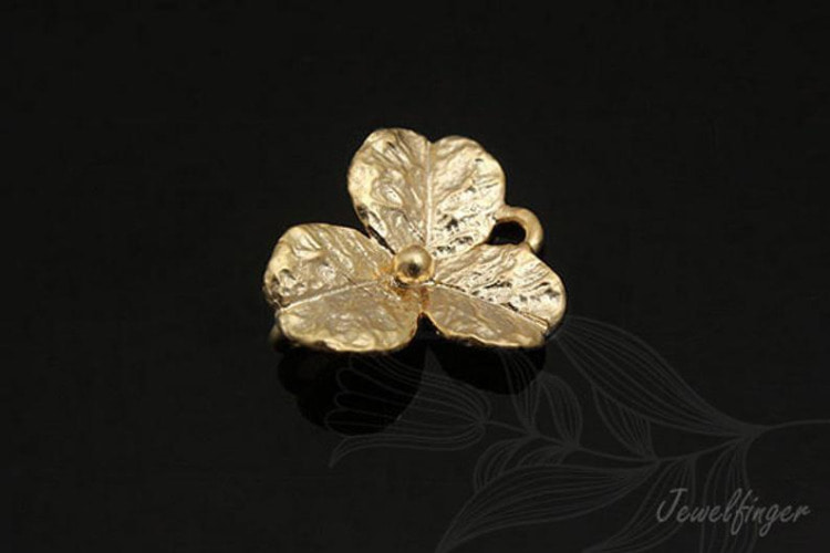 M499-Matt Gold Plated-(2pcs)-Flower Connector-Flower Pendant-Wholesale Connectors, [PRODUCT_SEARCH_KEYWORD], JEWELFINGER-INBEAD, [CURRENT_CATE_NAME]