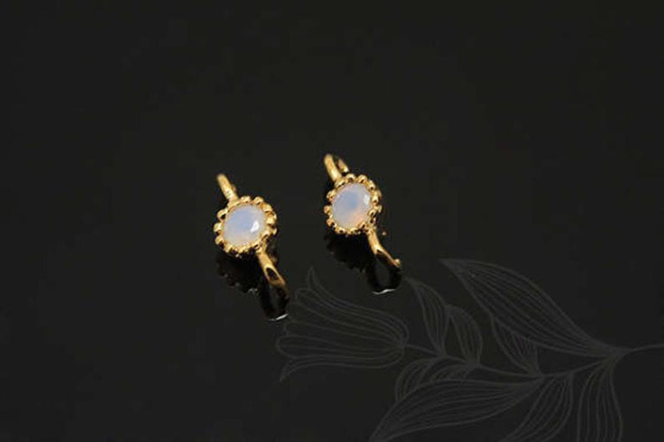 S1166-Gold Plated-(4pcs)-3.5mm Opal-Birthstone October Opal-Jewelry Making-Wholesale Jewelry Finding-Jewelry Supplies-Wholesale Charm, [PRODUCT_SEARCH_KEYWORD], JEWELFINGER-INBEAD, [CURRENT_CATE_NAME]