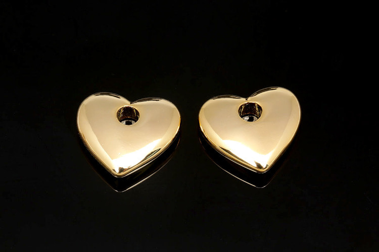 [W] F131-Gold Plated-(20pcs)-Heart Charms-Tiny Heart Pendant-Jewelry Making Supply-Wholesale Charms, [PRODUCT_SEARCH_KEYWORD], JEWELFINGER-INBEAD, [CURRENT_CATE_NAME]
