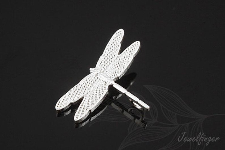 [W] M813-Matt Rhodium Plated-(20pcs)-Dragonfly Connector-Wholesale Connectors, [PRODUCT_SEARCH_KEYWORD], JEWELFINGER-INBEAD, [CURRENT_CATE_NAME]