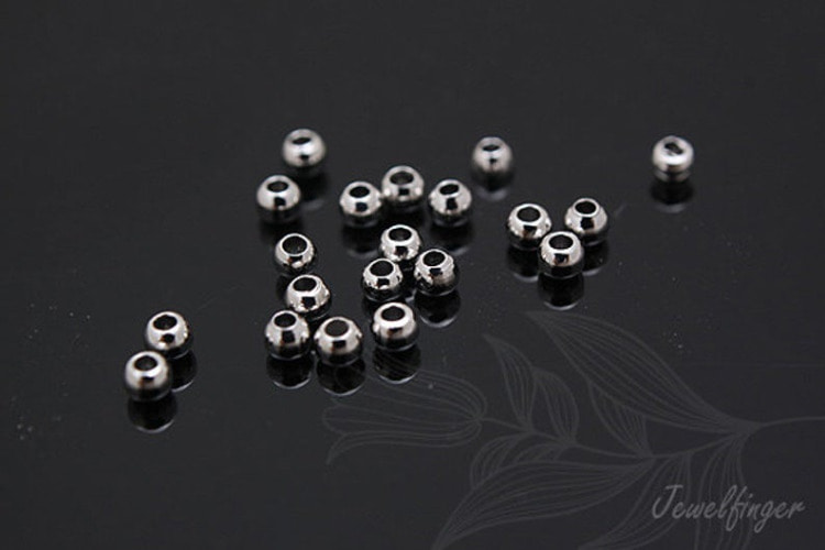 [W] B342-Ternary Alloy Plated-2.5mm Metal Beads (1000pcs), [PRODUCT_SEARCH_KEYWORD], JEWELFINGER-INBEAD, [CURRENT_CATE_NAME]