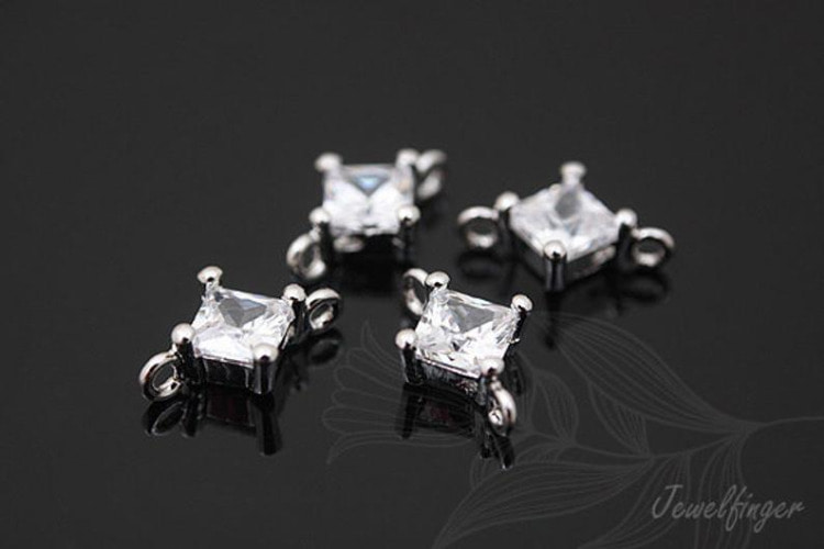 [W] C973-Ternary Alloy Plated-(20pcs)-Tiny Cubic Connector-M-Wedding jewelry Connector-Wholesale Connectors, [PRODUCT_SEARCH_KEYWORD], JEWELFINGER-INBEAD, [CURRENT_CATE_NAME]