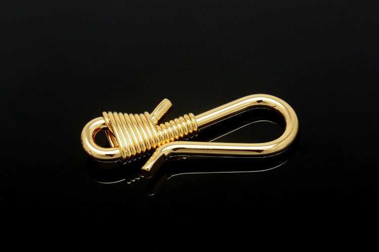R006-Gold Plated-51*19mm Unique Clasps-Clasp Pendant (1piece), [PRODUCT_SEARCH_KEYWORD], JEWELFINGER-INBEAD, [CURRENT_CATE_NAME]