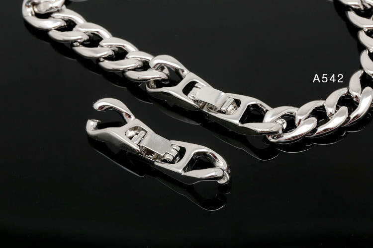 H395-Ternary Alloy Plated-30*7.6mm Clasp Pendant-Bracelet Clasp (2pcs), [PRODUCT_SEARCH_KEYWORD], JEWELFINGER-INBEAD, [CURRENT_CATE_NAME]