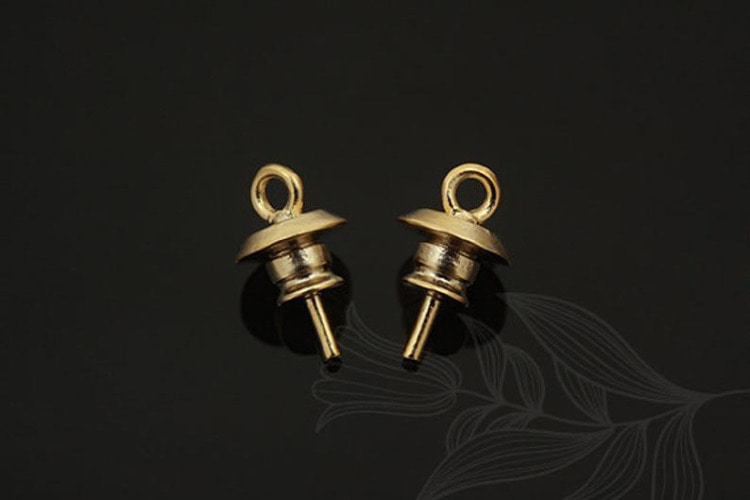 M1448-Matt Gold Plated-(2pcs)-NO.2-For Half Drilled Beads Bead Cap-Wholesale Bead Caps, [PRODUCT_SEARCH_KEYWORD], JEWELFINGER-INBEAD, [CURRENT_CATE_NAME]