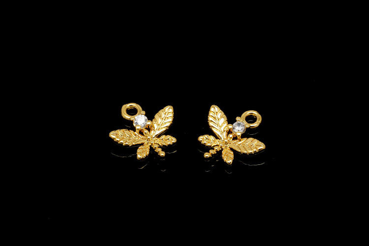 [W] CH5068-Gold Plated-(20pcs)-9*10mm Cubic Butterfly Charms-Jewelry Making Supply-Wholesale Charms, [PRODUCT_SEARCH_KEYWORD], JEWELFINGER-INBEAD, [CURRENT_CATE_NAME]