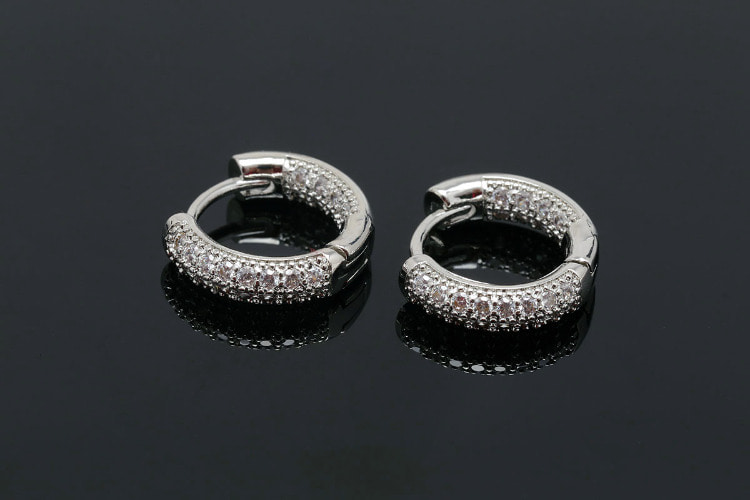 CH5072-1pairs-Ternary Alloy Plated (1pairs)-14mm Special Cubic Lever Back Earrings-3.5mm Thickness Hoops-Earring Component-Nickel free, [PRODUCT_SEARCH_KEYWORD], JEWELFINGER-INBEAD, [CURRENT_CATE_NAME]