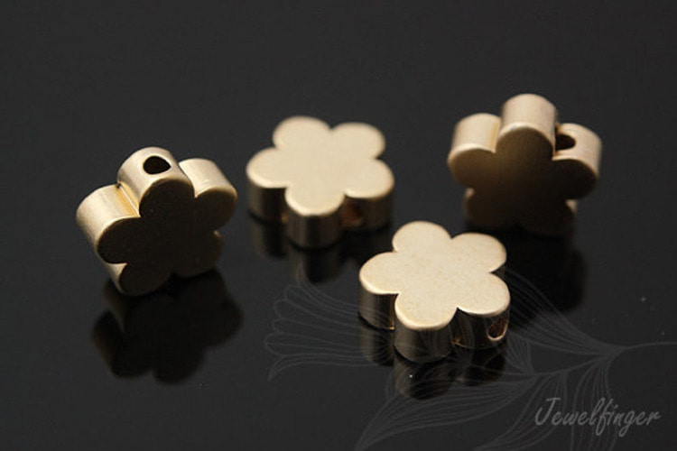 [W] E690-Matt Gold Plated-Tiny Daisy Metal Beads-Metal Stamping Blanks (40pcs), [PRODUCT_SEARCH_KEYWORD], JEWELFINGER-INBEAD, [CURRENT_CATE_NAME]