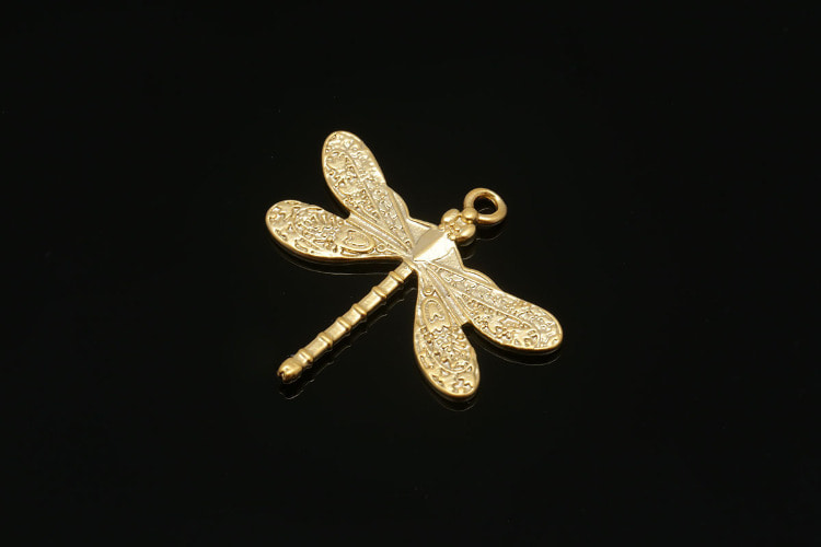 [W] F175-Matt Gold Plated-(20pcs)-Dragonfly Charms-Necklace Earrings Making Supply-Wholesale Charms, [PRODUCT_SEARCH_KEYWORD], JEWELFINGER-INBEAD, [CURRENT_CATE_NAME]