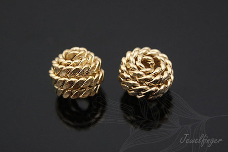 [W] K474-Matt Gold Plated-8mm Metal Ball Beads (40pcs), [PRODUCT_SEARCH_KEYWORD], JEWELFINGER-INBEAD, [CURRENT_CATE_NAME]