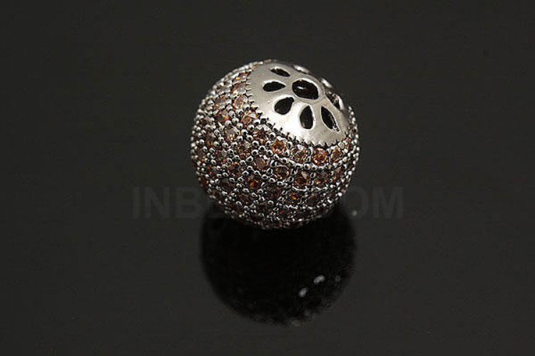 H1099-Black Plated-(1piece)-11mm Champagne Cubic Ball Beads-Wholesale Metal Beads, [PRODUCT_SEARCH_KEYWORD], JEWELFINGER-INBEAD, [CURRENT_CATE_NAME]