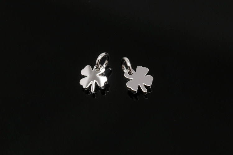 [W] H306-Ternary Alloy Plated-(20pcs)-5mm Four Leaf Clover Charms-Dainty Clover Pendant-Wholesale Charms, [PRODUCT_SEARCH_KEYWORD], JEWELFINGER-INBEAD, [CURRENT_CATE_NAME]