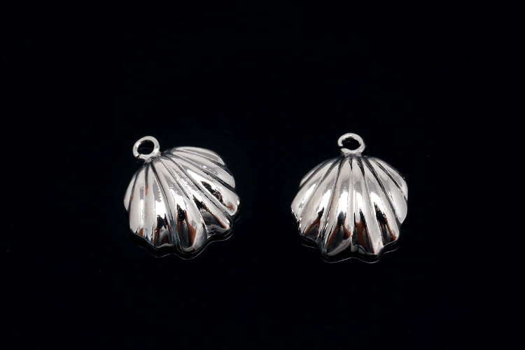 H1098-Ternary Alloy Plated-(2pcs)-Small Clam Charms-Tiny Shell Pendant-Wholesale Charms, [PRODUCT_SEARCH_KEYWORD], JEWELFINGER-INBEAD, [CURRENT_CATE_NAME]