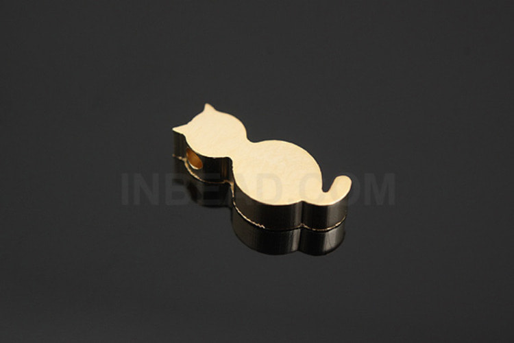 B620-Matt Gold Plated-(4pcs)-Mini Cat Metal Beads-Brass Tiny Cat Pendant-Metal Stamping Blanks-Wholesale Metal Beads, [PRODUCT_SEARCH_KEYWORD], JEWELFINGER-INBEAD, [CURRENT_CATE_NAME]