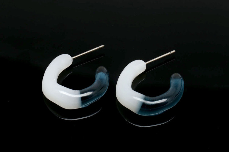R032-Epoxy-(1pairs)-21mm Epoxy Earrings-Unique Earrings-Jewelry Findings-Titanium Post, [PRODUCT_SEARCH_KEYWORD], JEWELFINGER-INBEAD, [CURRENT_CATE_NAME]