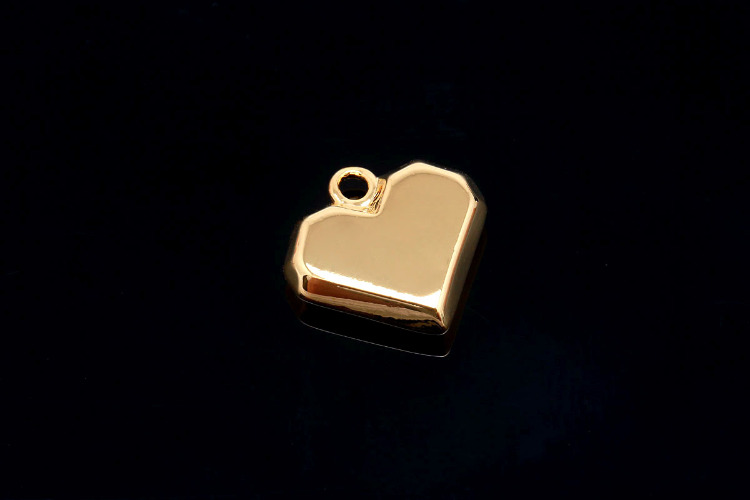 [W] CH3008-Gold Plated-(20pcs)-Heart Charms-Necklace Earrings Making Supply-Wholesale Charms, [PRODUCT_SEARCH_KEYWORD], JEWELFINGER-INBEAD, [CURRENT_CATE_NAME]