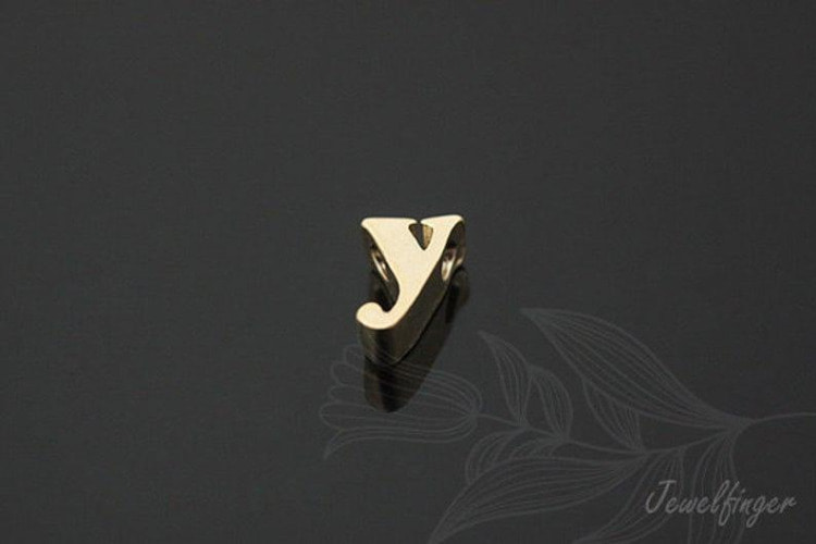 S810-Matt Gold Plated-(2pcs)-Initial Pendant y-Jewelry Making-Wholesale Jewelry Finding-Jewelry Supplies-Wholesale Initial, [PRODUCT_SEARCH_KEYWORD], JEWELFINGER-INBEAD, [CURRENT_CATE_NAME]