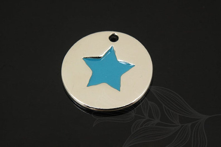 M1299-Rhodium Plated-(2pcs)-Epoxy Star Charms-Jewelry Findings-Wholesale Charms, [PRODUCT_SEARCH_KEYWORD], JEWELFINGER-INBEAD, [CURRENT_CATE_NAME]