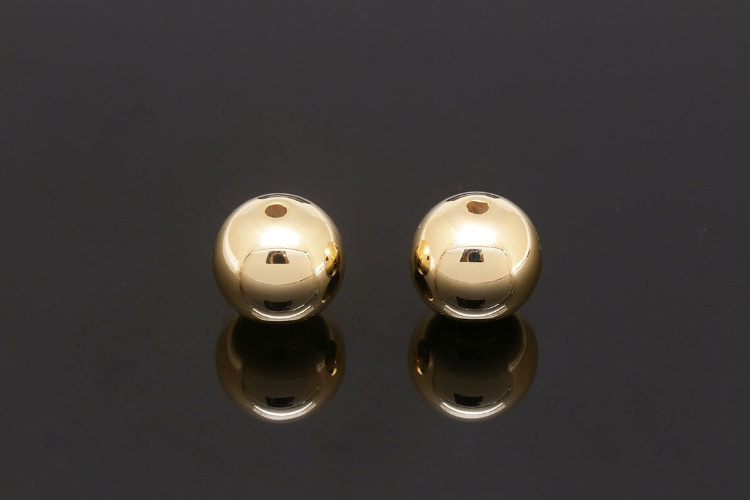 [W] B072-Gold Plated-(40pcs)-12mm CCB Round Beads-Jewelry Making-Ball Pendant-Wholesale Metal Beads, [PRODUCT_SEARCH_KEYWORD], JEWELFINGER-INBEAD, [CURRENT_CATE_NAME]