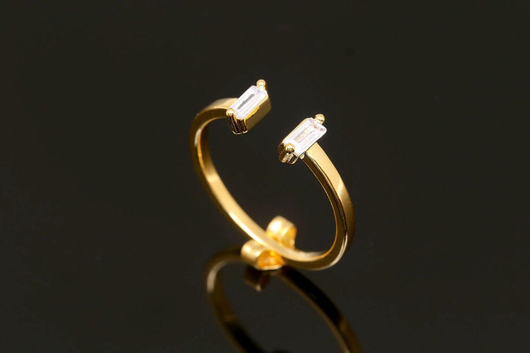 CH106-Gold Plated e-coat Anti Tarnish-(1piece)-Cubic Simple Ring, Adjustable Gold Ring-Layering Ring-Everyday Jewelry-Jewelry Findings-Wholesale Ring, [PRODUCT_SEARCH_KEYWORD], JEWELFINGER-INBEAD, [CURRENT_CATE_NAME]