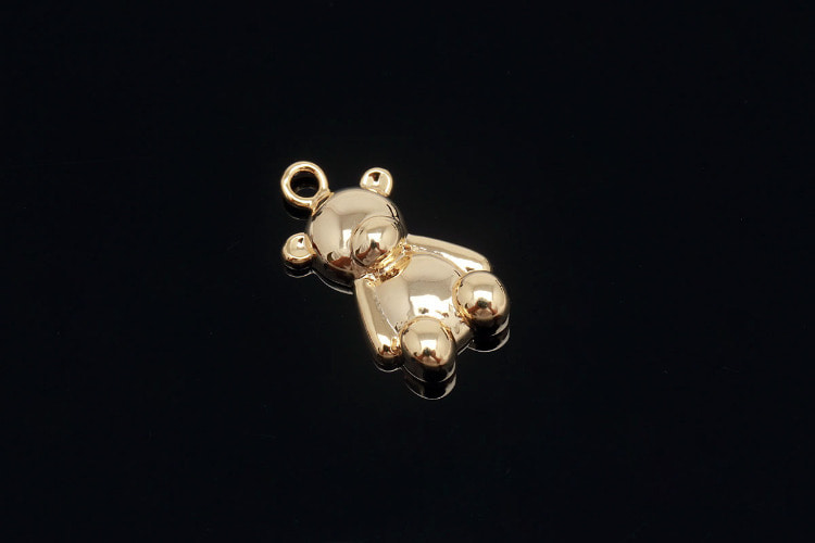 [W] K419-Gold Plated-(20pcs)-Cute Bear Charms-Necklace Earrings Making Supply-Wholesale Charms, [PRODUCT_SEARCH_KEYWORD], JEWELFINGER-INBEAD, [CURRENT_CATE_NAME]