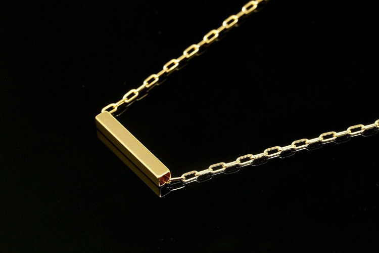 [W] S1363-Gold Plated-(60pcs)-20*3mm Metal Tube Beads-Stamping Blanks Bar-Square Pipe Charms-Wholesale Metal Beads, [PRODUCT_SEARCH_KEYWORD], JEWELFINGER-INBEAD, [CURRENT_CATE_NAME]