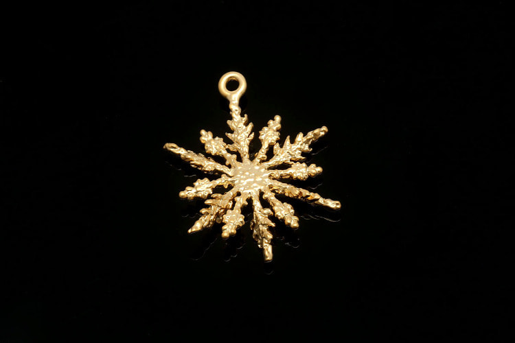 [W] M1954-Matt Gold Plated-(20pcs)-21*26mm Snowflake Charms-Necklace Earrings Making Supply-Wholesale Pendants, [PRODUCT_SEARCH_KEYWORD], JEWELFINGER-INBEAD, [CURRENT_CATE_NAME]