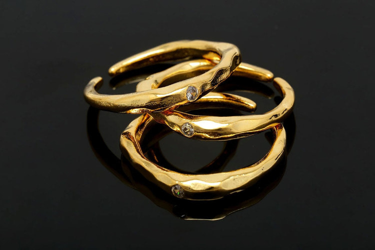 [W] R030-Gold Plated E-Coat Adjustable Ring-(20pcs)-CZ Simple Ring, Adjustable Gold Cubic Ring-Layering Ring-Everyday Jewelry-Jewelry Findings-Wholesale Ring, [PRODUCT_SEARCH_KEYWORD], JEWELFINGER-INBEAD, [CURRENT_CATE_NAME]