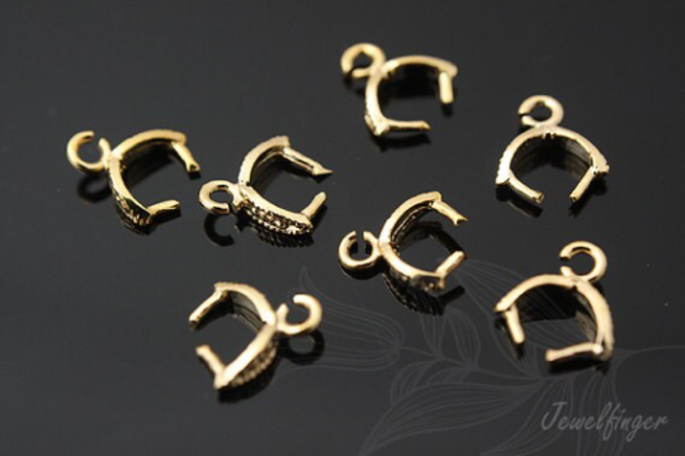[W] B287-Gold Plated-(80pcs)-3mm Bail-Brass Bail-Wholesale Bail, [PRODUCT_SEARCH_KEYWORD], JEWELFINGER-INBEAD, [CURRENT_CATE_NAME]