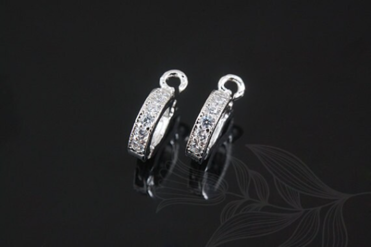 H024-Ternary Alloy Plated-(2pcs)-Cubic Pendant Bail-Pave Bail-Clasp Bail-Wholesale Bail, [PRODUCT_SEARCH_KEYWORD], JEWELFINGER-INBEAD, [CURRENT_CATE_NAME]