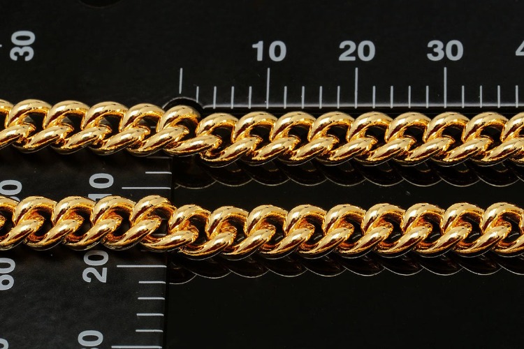 [W] A561-Gold Plated- Bold Oval Curb Chain 118S 6.2*7.9mm(10M), [PRODUCT_SEARCH_KEYWORD], JEWELFINGER-INBEAD, [CURRENT_CATE_NAME]