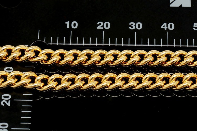 A560-Gold Plated-116S  Bold Oval Curb Chain-5.6*7.3mm Hand Made Chain(1M), [PRODUCT_SEARCH_KEYWORD], JEWELFINGER-INBEAD, [CURRENT_CATE_NAME]