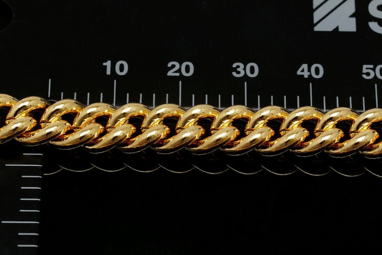 A562-Gold Plated-1123S 8*10.3mm Bold Oval Curb Chain (1M), [PRODUCT_SEARCH_KEYWORD], JEWELFINGER-INBEAD, [CURRENT_CATE_NAME]
