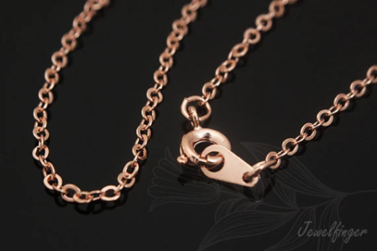 [W] B638-235SF Chain 42cm-Pink Gold Plated Ready made necklace (20pcs), [PRODUCT_SEARCH_KEYWORD], JEWELFINGER-INBEAD, [CURRENT_CATE_NAME]