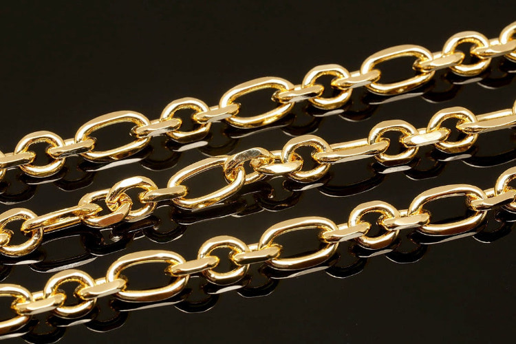 A550-Gold Plated-FG 216 RD 3:1 Chain-Oval Link Chain-Handmade Bold Chain(1M), [PRODUCT_SEARCH_KEYWORD], JEWELFINGER-INBEAD, [CURRENT_CATE_NAME]